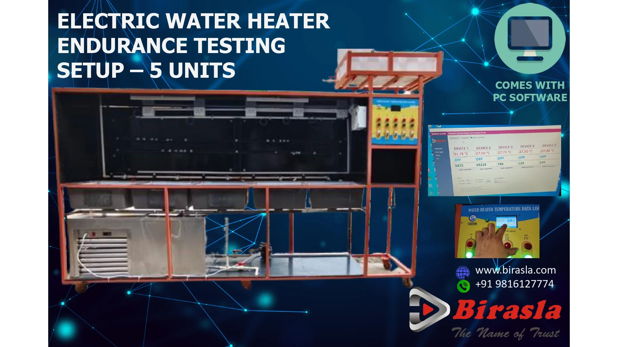 Digital Temperature Meter with Logger Panel Meter for Four-channel digital temperature meter with PC software