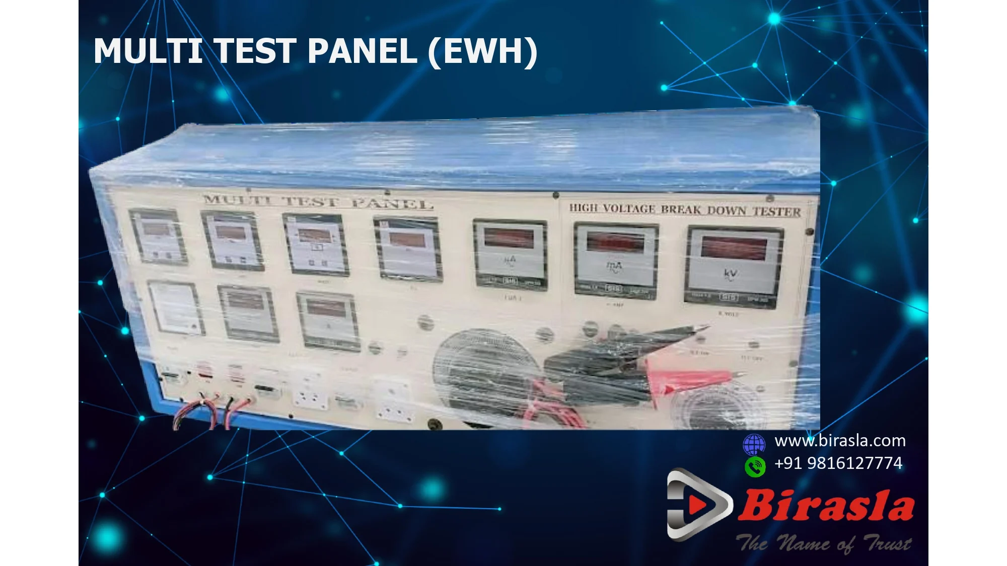 Multi Test Panel – Electric Water Heater for Multi-function testing panel for electric water heaters with HV, leakage & insulation tests