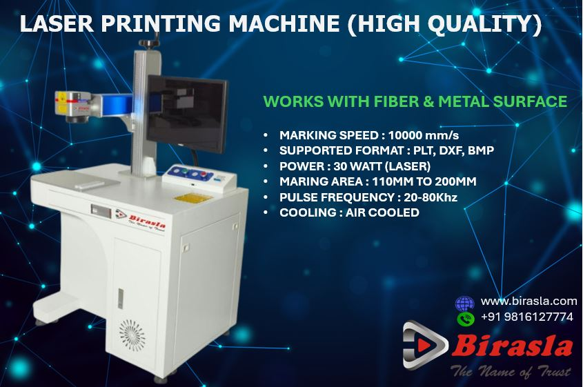 Laser Printing Machine (High Quality) for Fiber and Metal